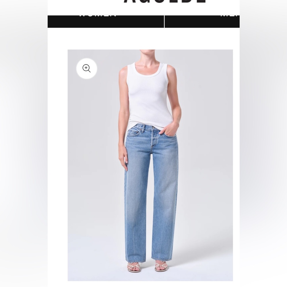 Agolde low loose jeans 24